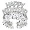 Beistle Club Pack of 50 White and Silver Regal "Happy New Years" Legacy Party Favor Tiaras